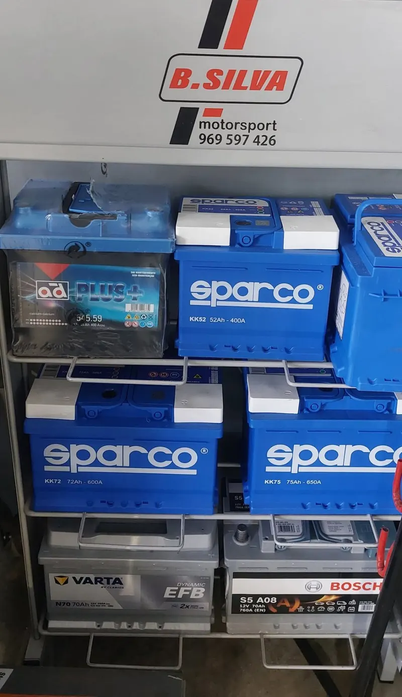 Baterias Sparco, Varta e Bosch